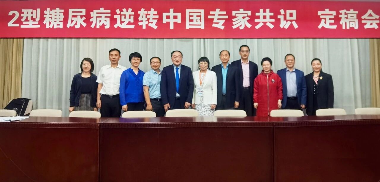 2型糖尿病逆转中国专家共识定稿会专家学者合影